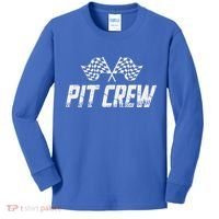 Pit Crew Race Car Kids Long Sleeve Shirt thumb 0