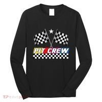 Pit Crew Racing Day For Stock Car Race Day Parties Long Sleeve Shirt thumb 0
