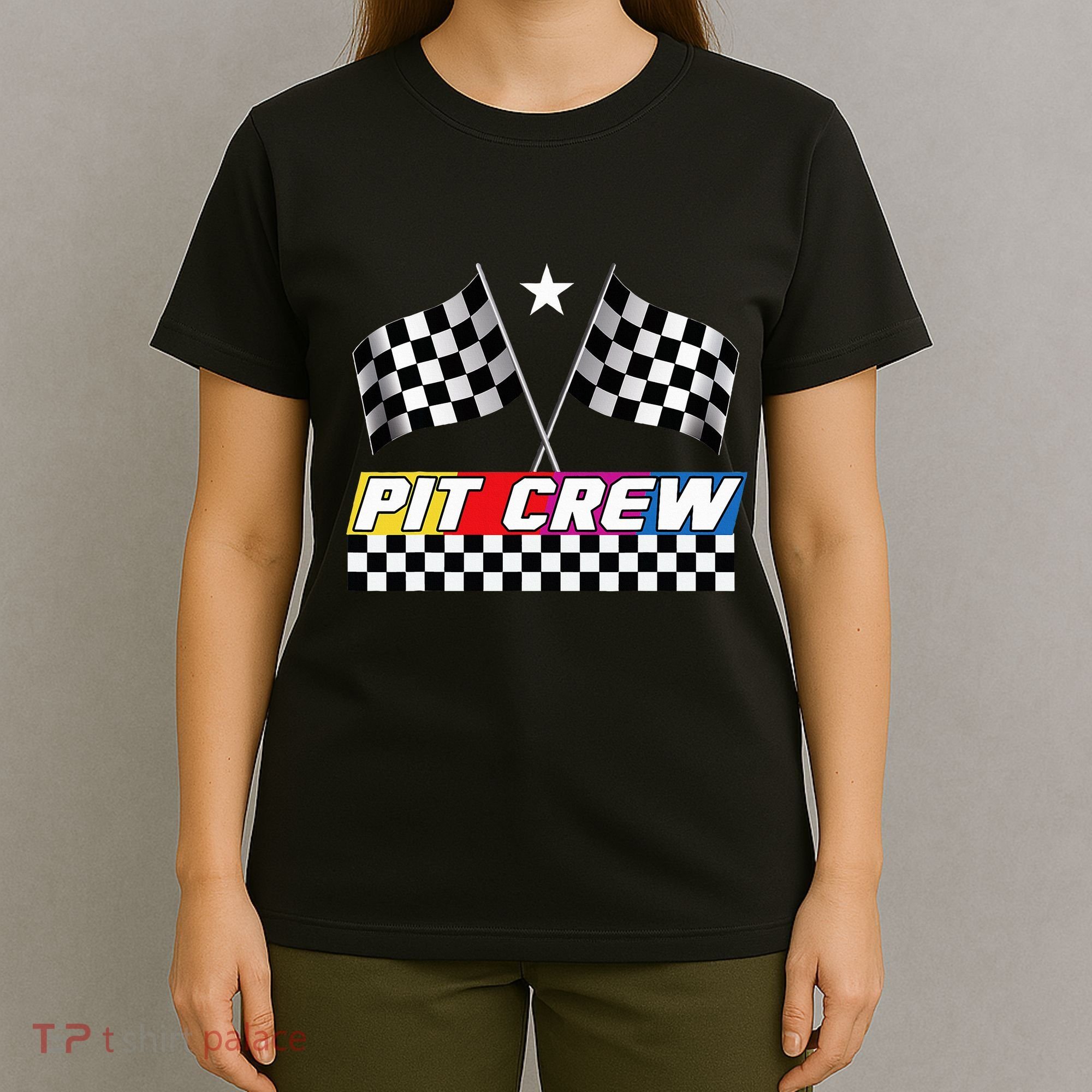 Pit Crew Racing Day For Stock Car Race Day Parties T-Shirt