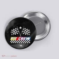 Pit Crew Racing Day For Stock Car Race Day Parties Button thumb 0