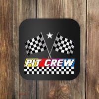 Pit Crew Racing Day For Stock Car Race Day Parties Coaster thumb 0