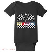 Pit Crew Racing Day For Stock Car Race Day Parties Baby Bodysuit thumb 0