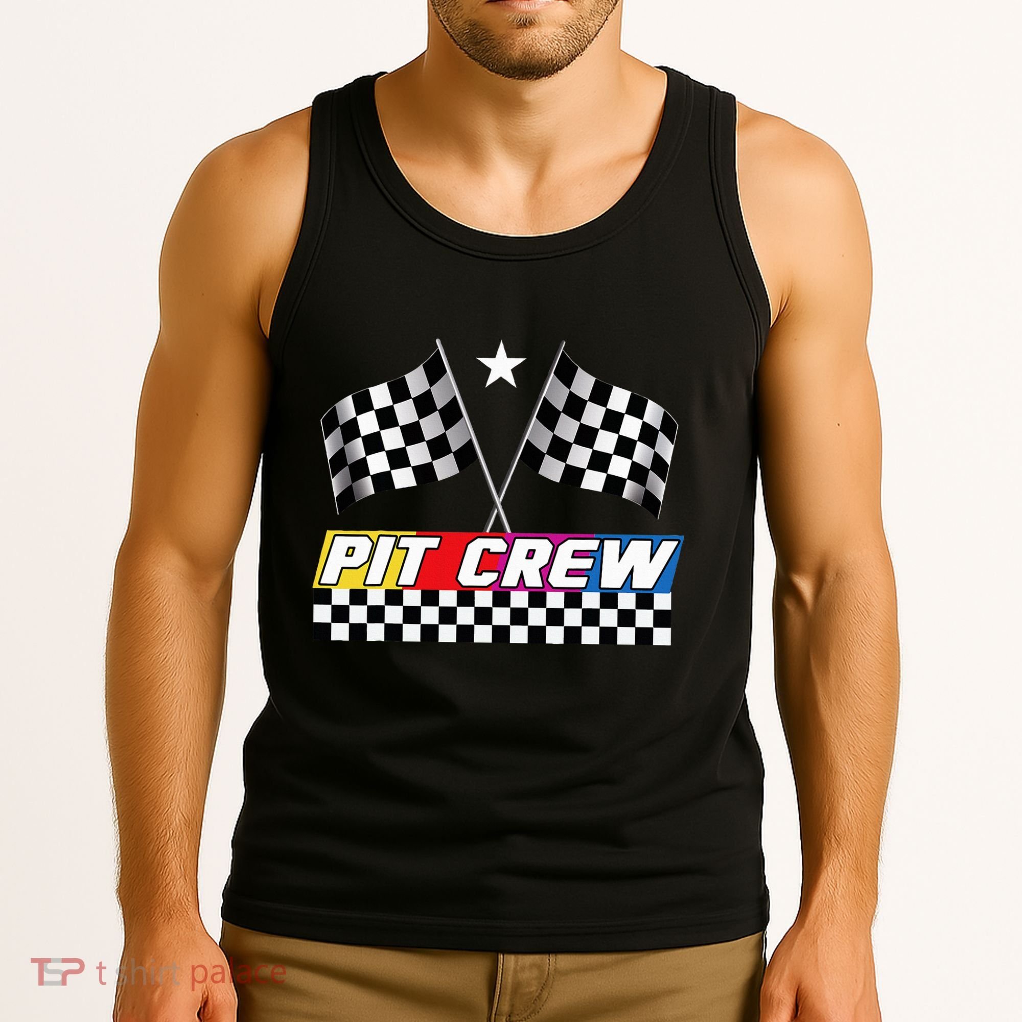 Pit Crew Racing Day For Stock Car Race Day Parties Tank Top
