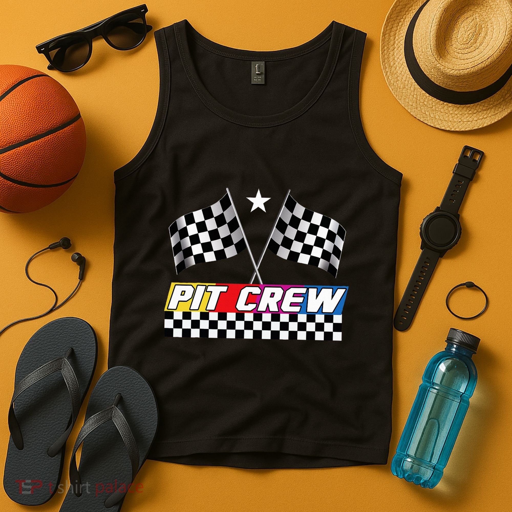 Pit Crew Racing Day For Stock Car Race Day Parties Tank Top