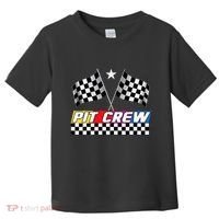 Pit Crew Racing Day For Stock Car Race Day Parties Toddler T-Shirt thumb 0