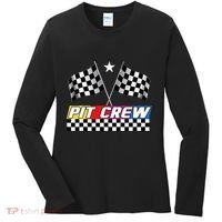 Pit Crew Racing Day For Stock Car Race Day Parties Women's Long Sleeve Shirt thumb 0