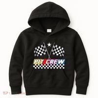 Pit Crew Racing Day For Stock Car Race Day Parties Kids Hoodie thumb 0
