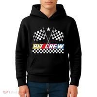 Pit Crew Racing Day For Stock Car Race Day Parties Kids Hoodie thumb 4