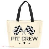 Pit Crew Racing Car Tote Bag thumb 0