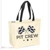 Pit Crew Racing Car Tote Bag thumb 2