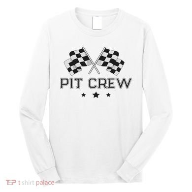 Pit Crew Racing Car Long Sleeve Shirt