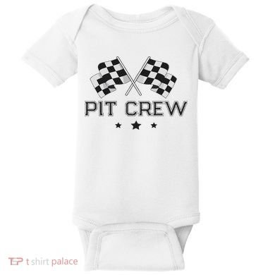 Pit Crew Racing Car Baby Bodysuit