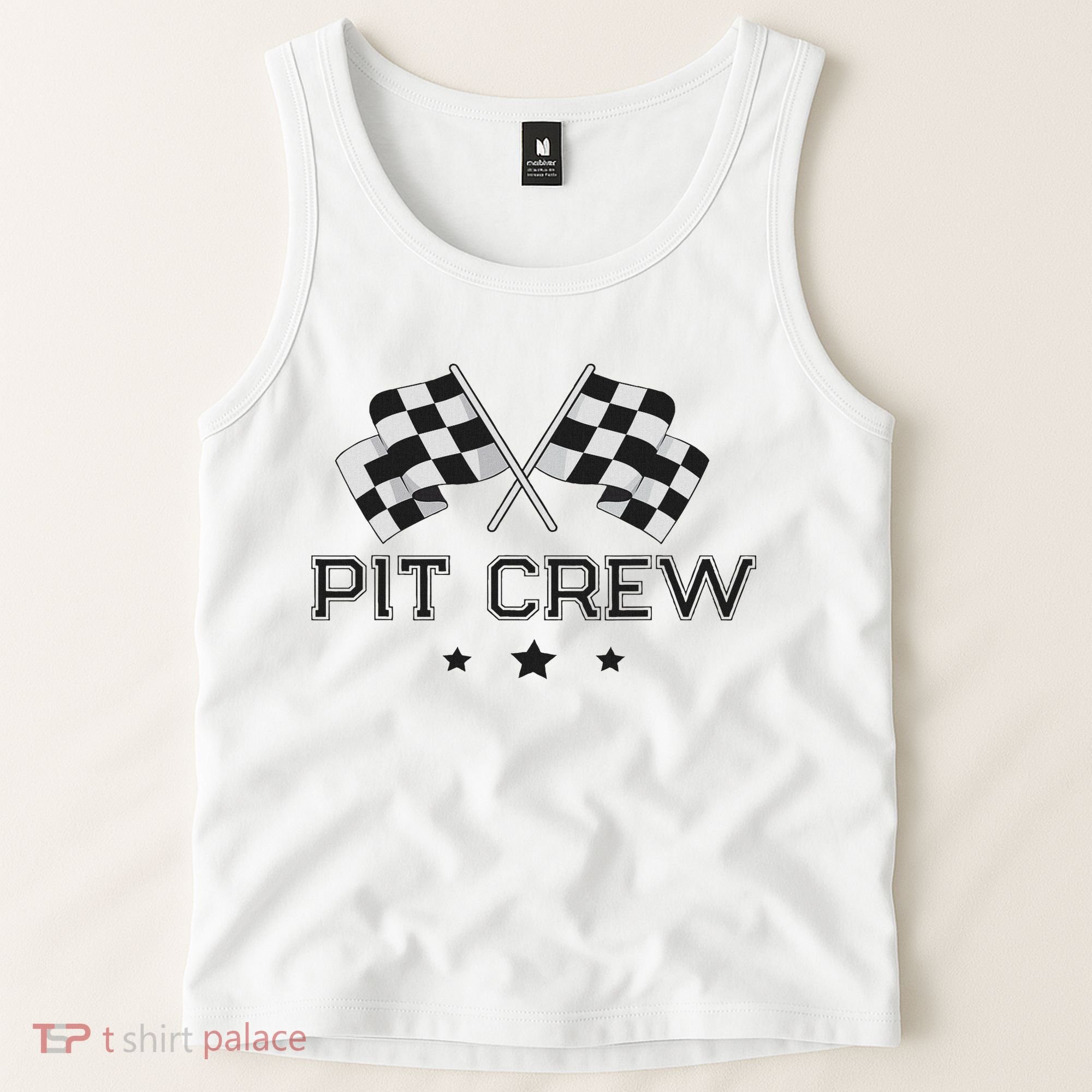 Pit Crew Racing Car Tank Top