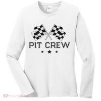 Pit Crew Racing Car Women's Long Sleeve Shirt thumb 0