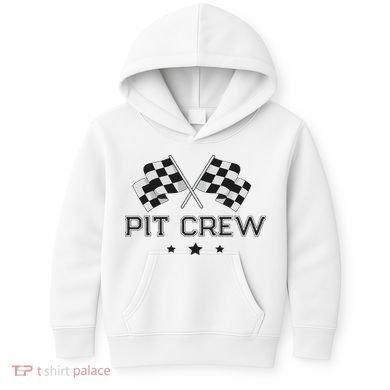 Pit Crew Racing Car Kids Hoodie