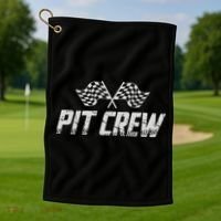 Pit Crew Race Car Golf Towel thumb 1