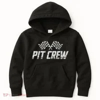 Pit Crew Race Car Kids Hoodie thumb 0