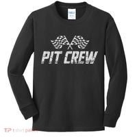 Pit Crew Race Car Kids Long Sleeve Shirt thumb 0