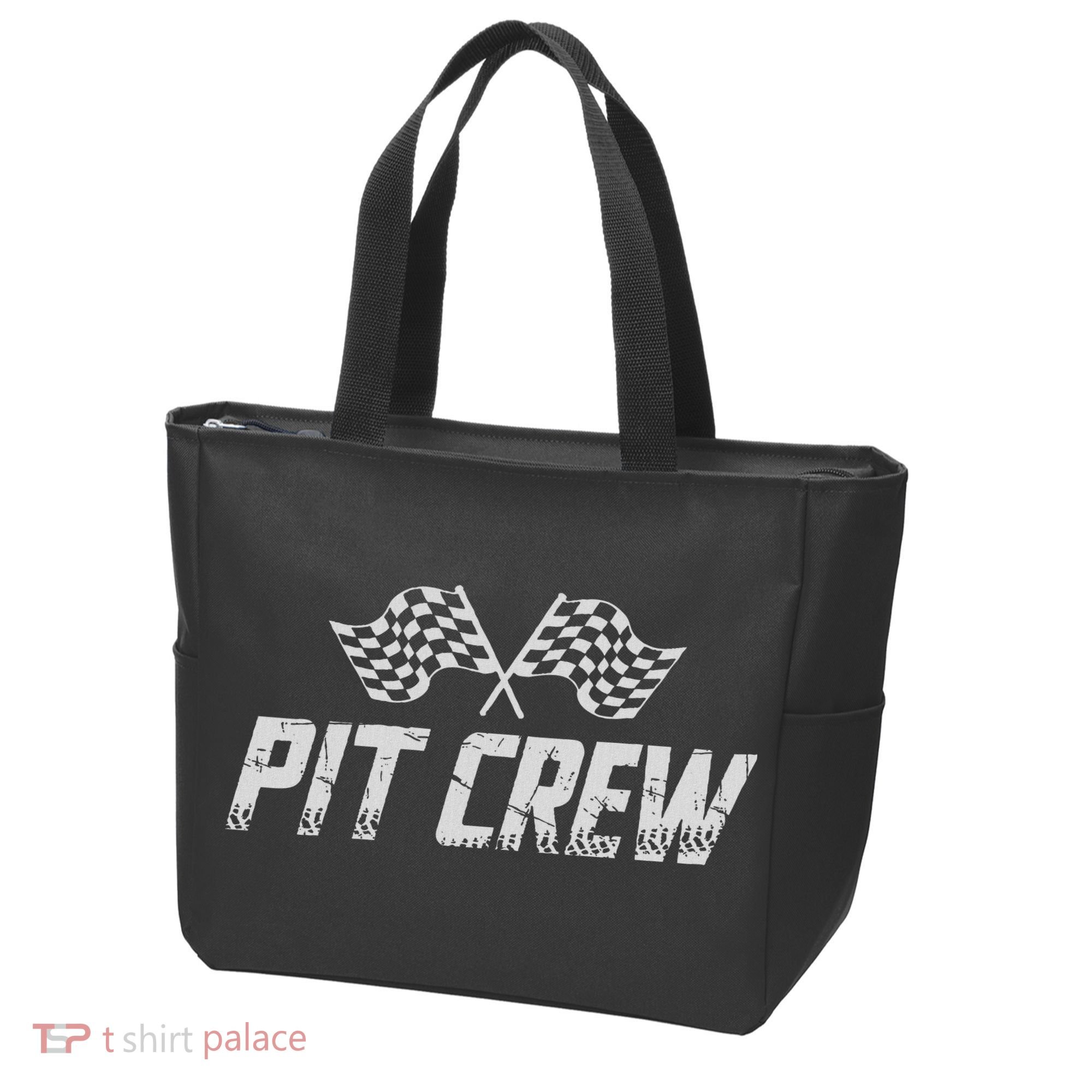 Pit Crew Race Car Tote Bag