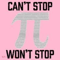 Pi Can't Stop Won't Stop Pi Day 3.14 Funny Math Geek Coaster thumb 2