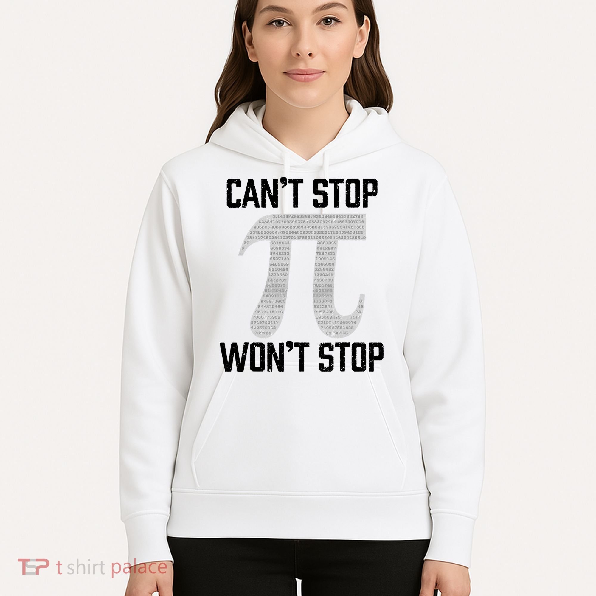 Pi Can't Stop Won't Stop Pi Day 3.14 Funny Math Geek Hoodie