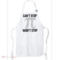 Pi Can't Stop Won't Stop Pi Day 3.14 Funny Math Geek Apron thumb 0