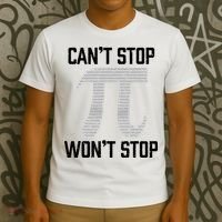 Pi Can't Stop Won't Stop Pi Day 3.14 Funny Math Geek T-Shirt thumb 3