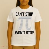 Pi Can't Stop Won't Stop Pi Day 3.14 Funny Math Geek T-Shirt thumb 4