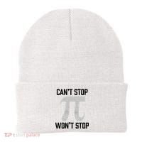 Pi Can't Stop Won't Stop Pi Day 3.14 Funny Math Geek Beanie thumb 0