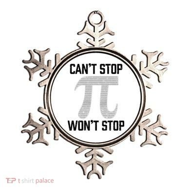 Pi Can't Stop Won't Stop Pi Day 3.14 Funny Math Geek Ornament