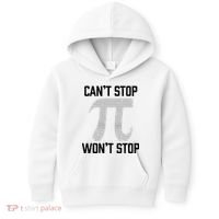 Pi Can't Stop Won't Stop Pi Day 3.14 Funny Math Geek Kids Hoodie thumb 0