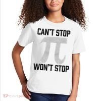 Pi Can't Stop Won't Stop Pi Day 3.14 Funny Math Geek Kids T-Shirt thumb 2
