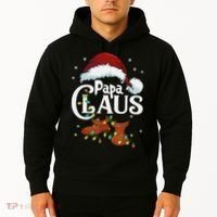 Papa Claus Santa Hat Matching Christmas Family Group Hoodie thumb 2