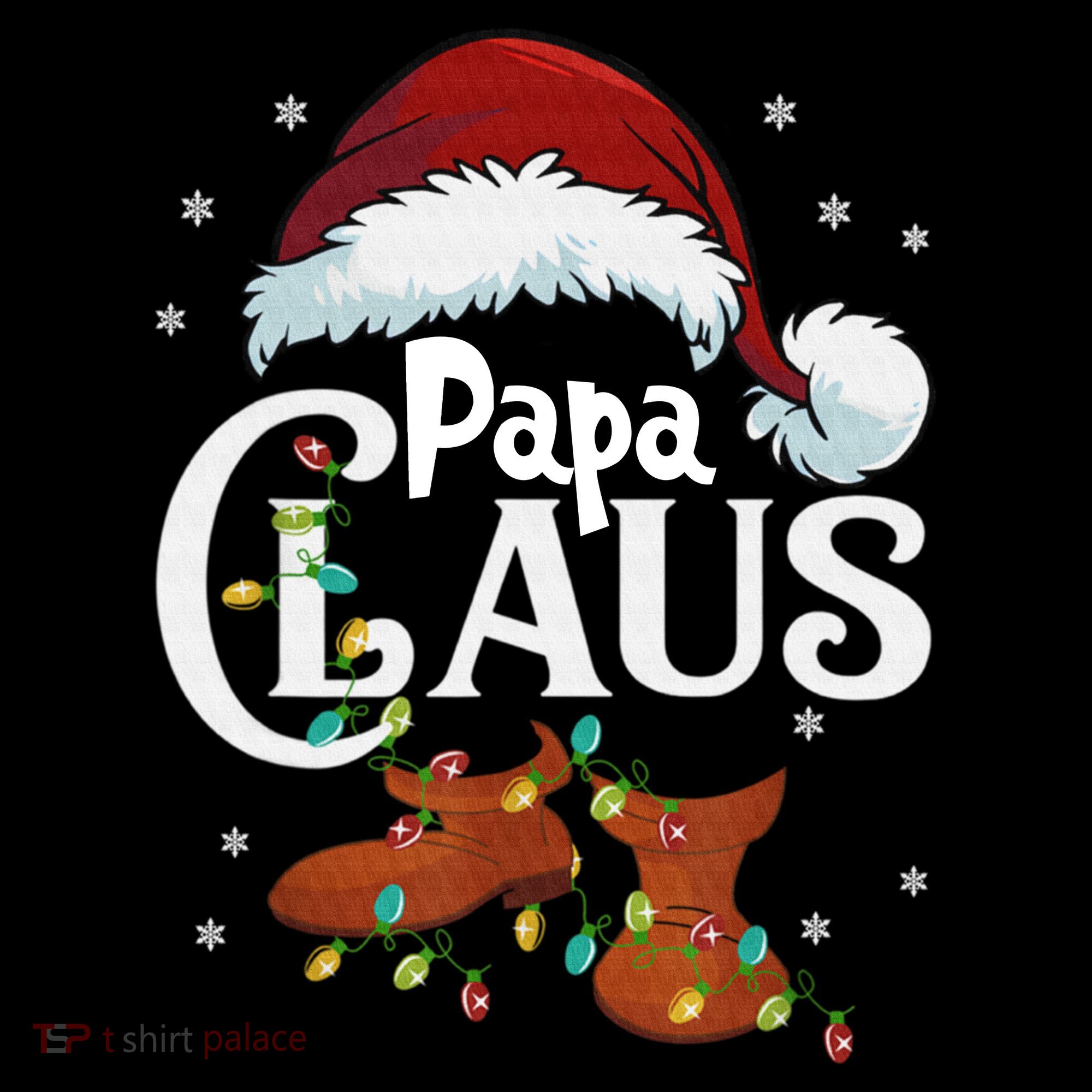 Papa Claus Santa Hat Matching Christmas Family Group Women's Hoodie