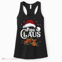 Papa Claus Santa Hat Matching Christmas Family Group Women's Tank Top thumb 0