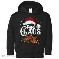 Papa Claus Santa Hat Matching Christmas Family Group Toddler Hoodie thumb 0