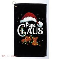 Papa Claus Santa Hat Matching Christmas Family Group Golf Towel thumb 0