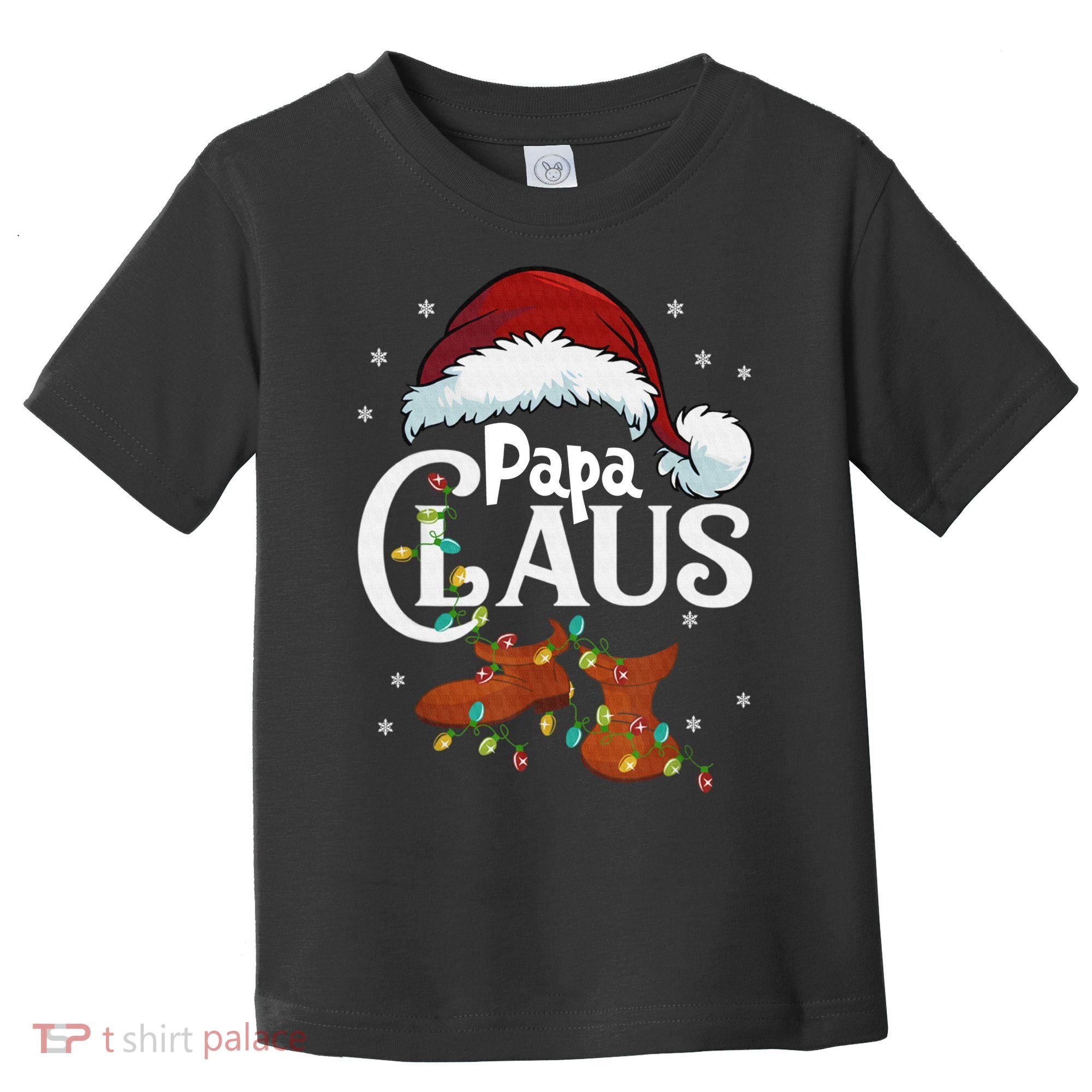 Papa Claus Santa Hat Matching Christmas Family Group Toddler T-Shirt