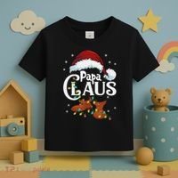 Papa Claus Santa Hat Matching Christmas Family Group Toddler T-Shirt thumb 3