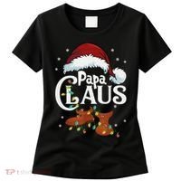 Papa Claus Santa Hat Matching Christmas Family Group Women's T-Shirt thumb 0