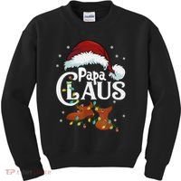 Papa Claus Santa Hat Matching Christmas Family Group Kids Sweatshirt thumb 0