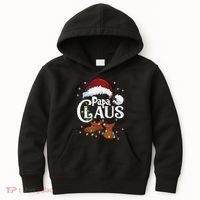 Papa Claus Santa Hat Matching Christmas Family Group Kids Hoodie thumb 0