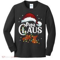 Papa Claus Santa Hat Matching Christmas Family Group Kids Long Sleeve Shirt thumb 0