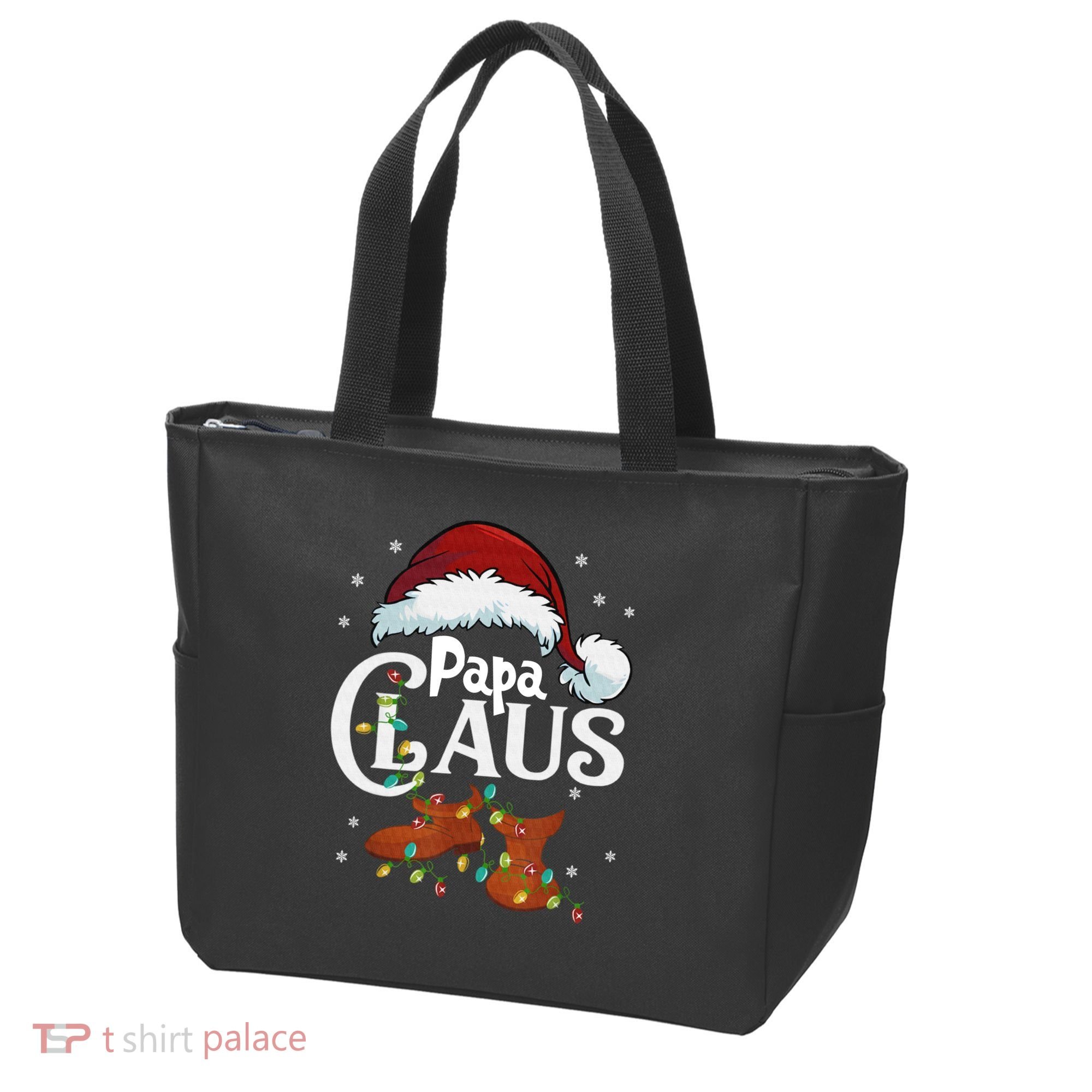 Papa Claus Santa Hat Matching Christmas Family Group Tote Bag