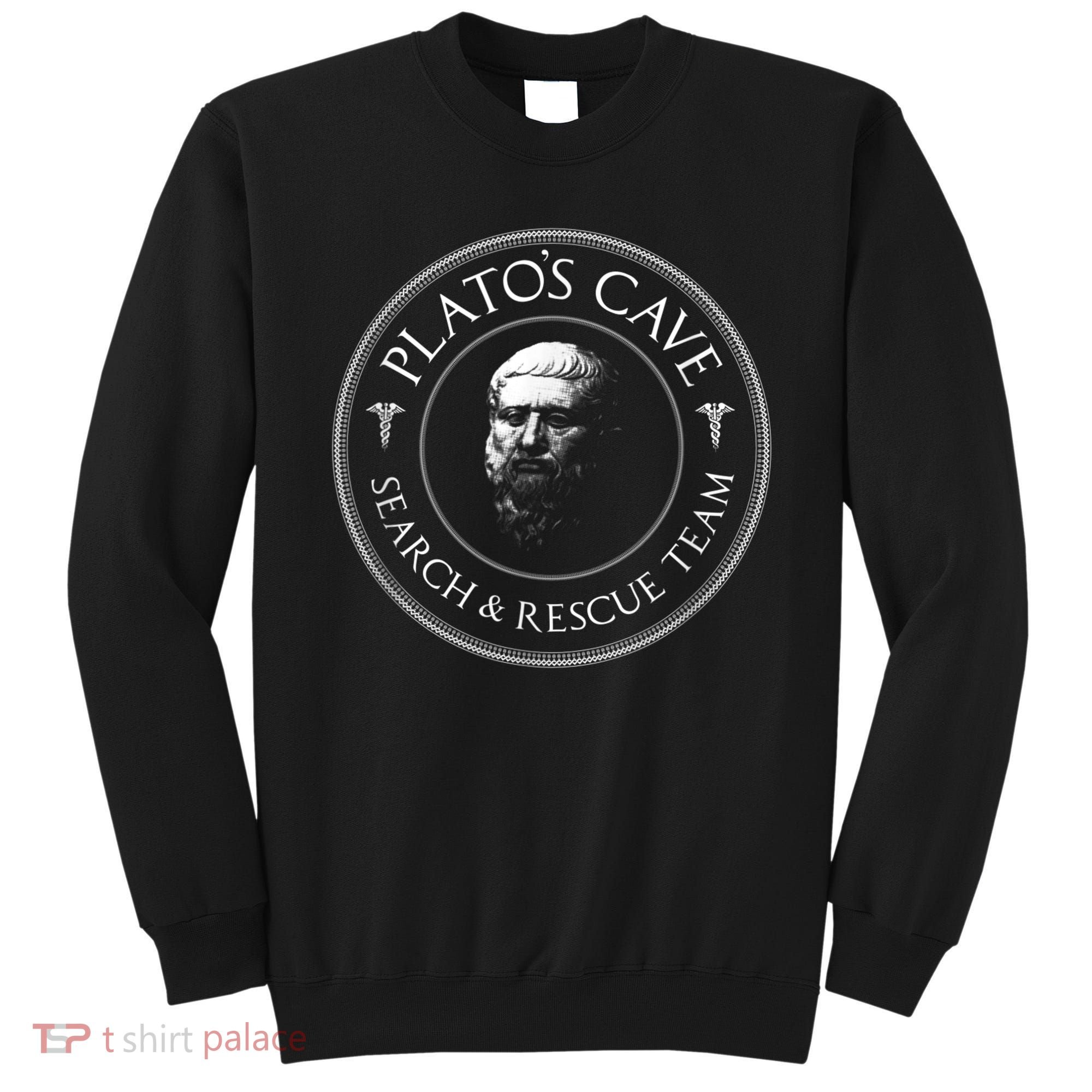 Plato's Cave Search & Rescue Team Philosophy Sweatshirt