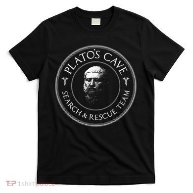 Plato's Cave Search & Rescue Team Philosophy T-Shirt