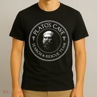 Plato's Cave Search & Rescue Team Philosophy T-Shirt thumb 3
