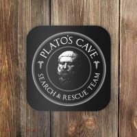 Plato's Cave Search & Rescue Team Philosophy Coaster thumb 0