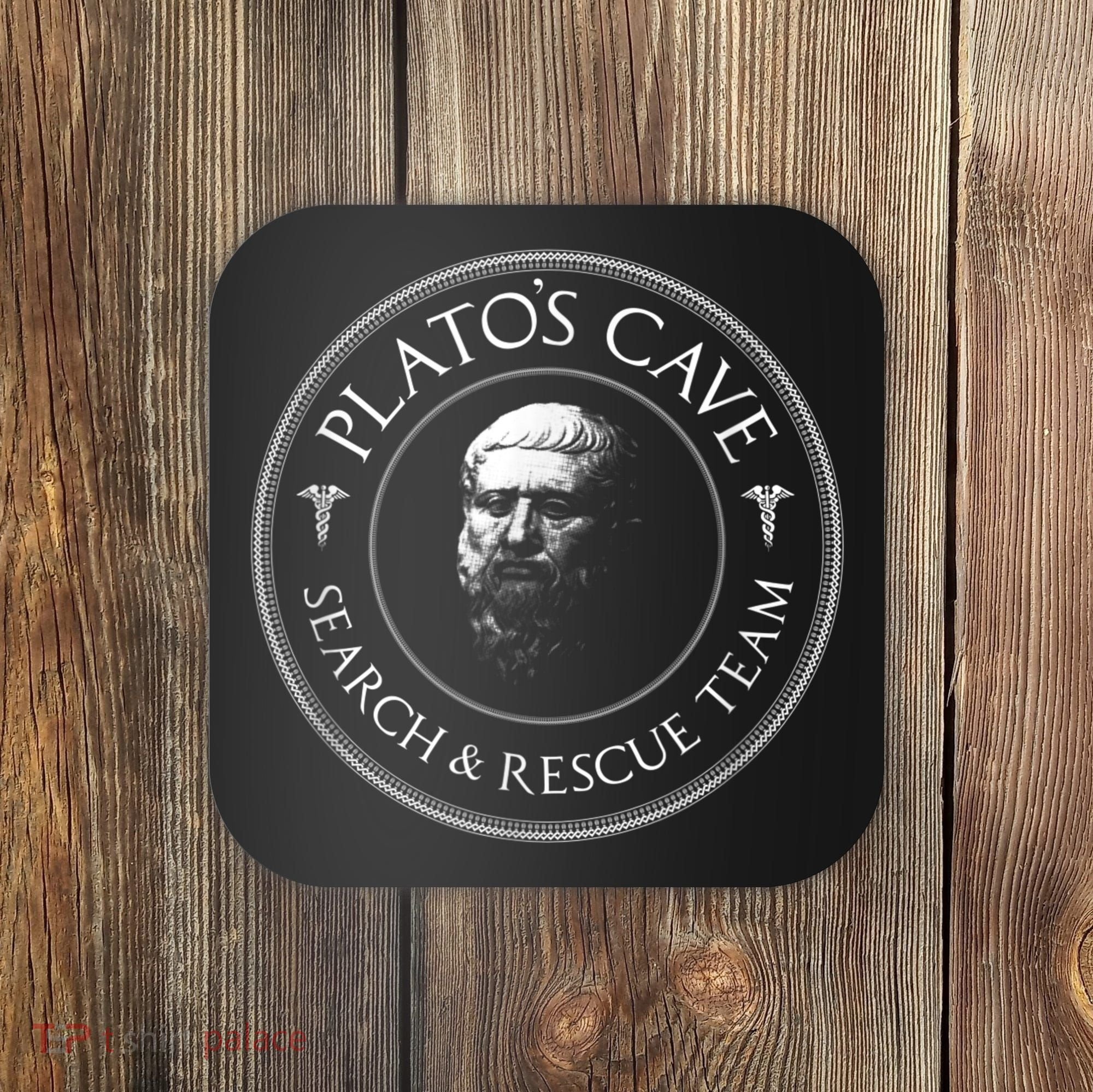 Plato's Cave Search & Rescue Team Philosophy Coaster