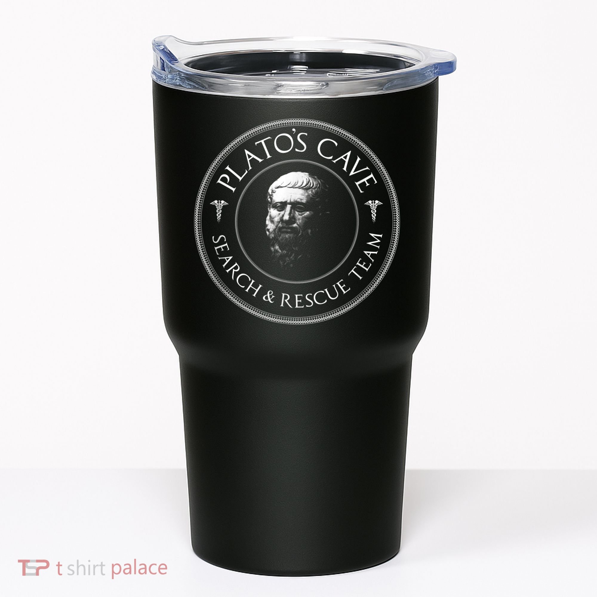 Plato's Cave Search & Rescue Team Philosophy Tumbler